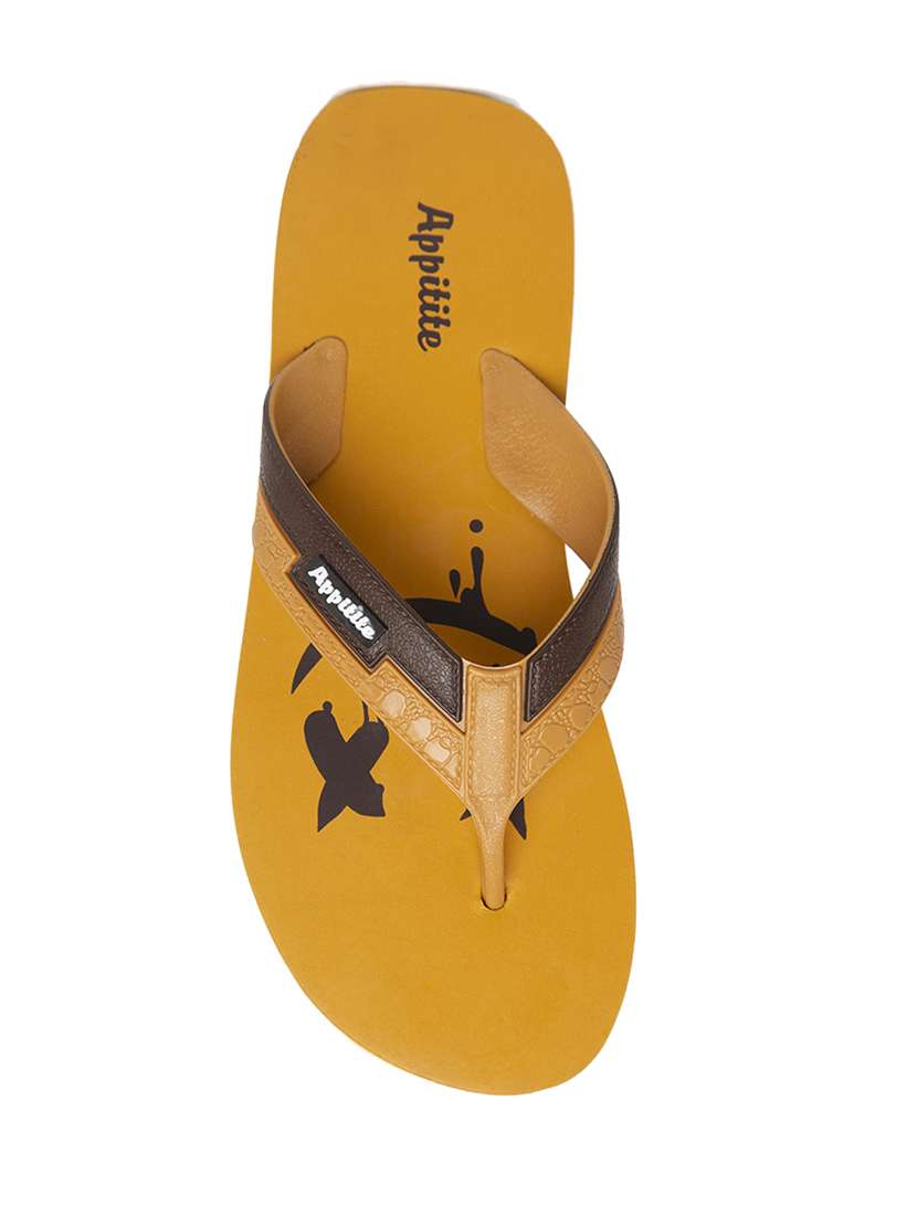 yellow slip on flip flop - 17460770 - Standard Image - 2