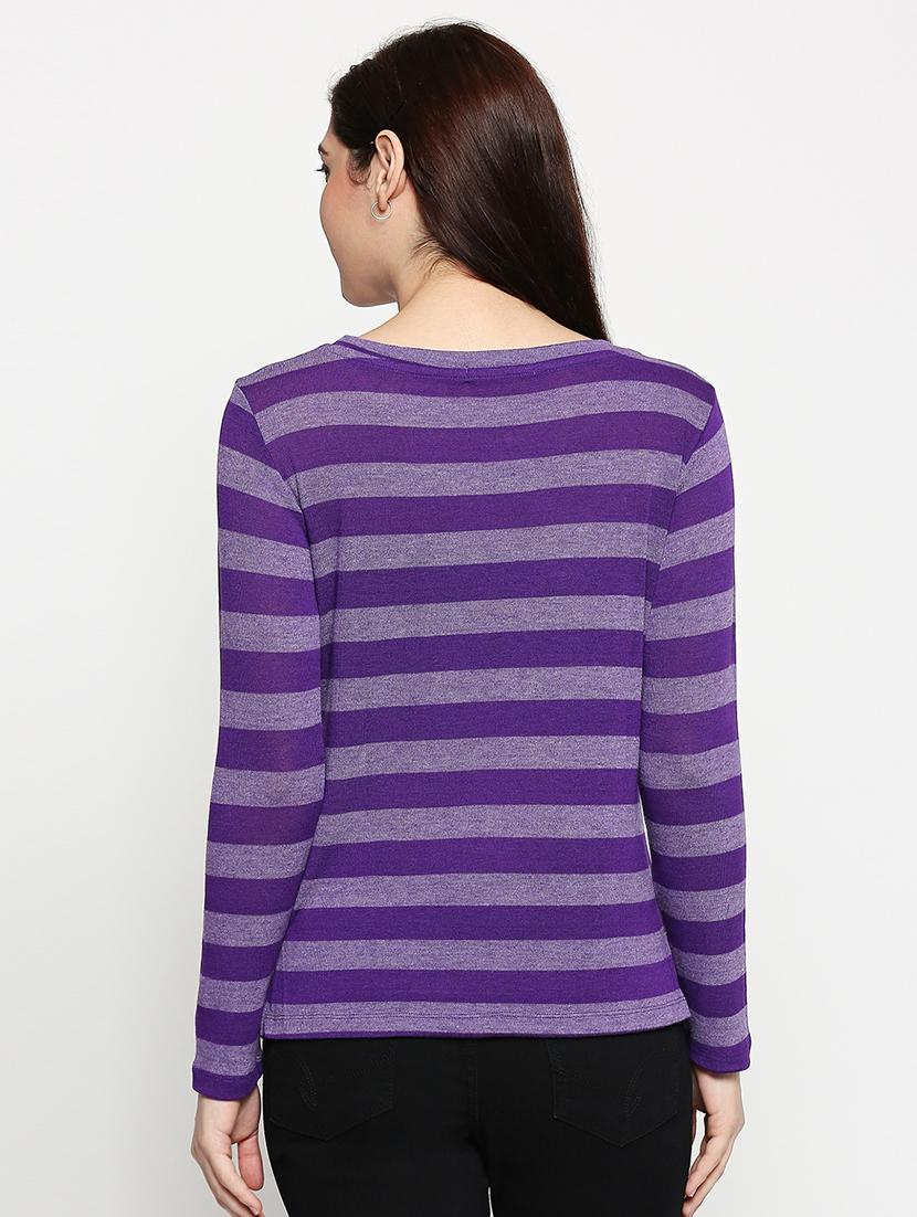 round neck striped tee - 17461367 - Standard Image - 2