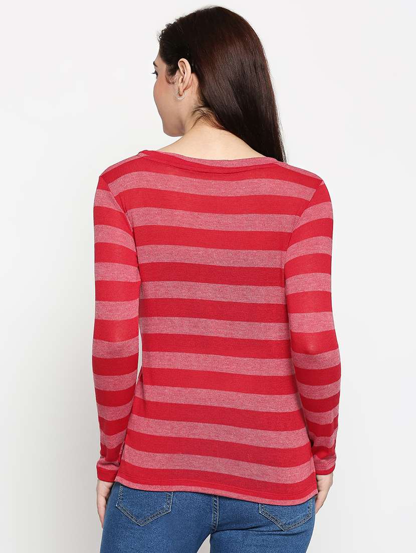 round neck striped  tee - 17461369 -  Standard Image - 2