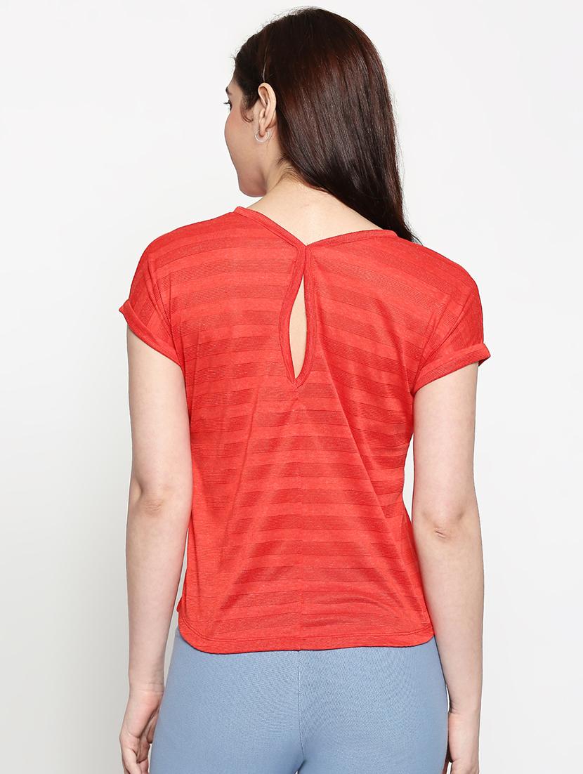 round neck striped tee - 17461374 - Standard Image - 2
