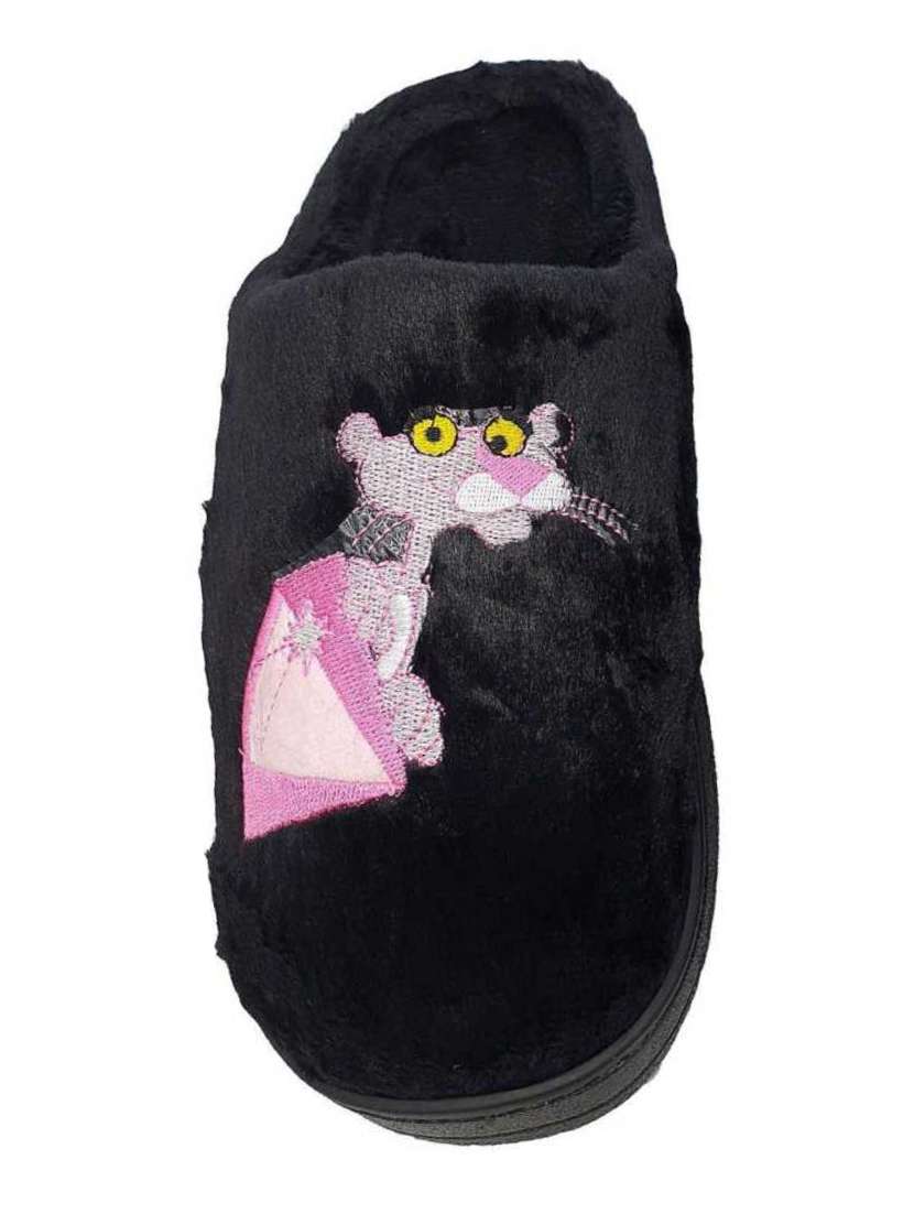 black synthetic & mesh slip on flip flops - 17462129 -  Standard Image - 2