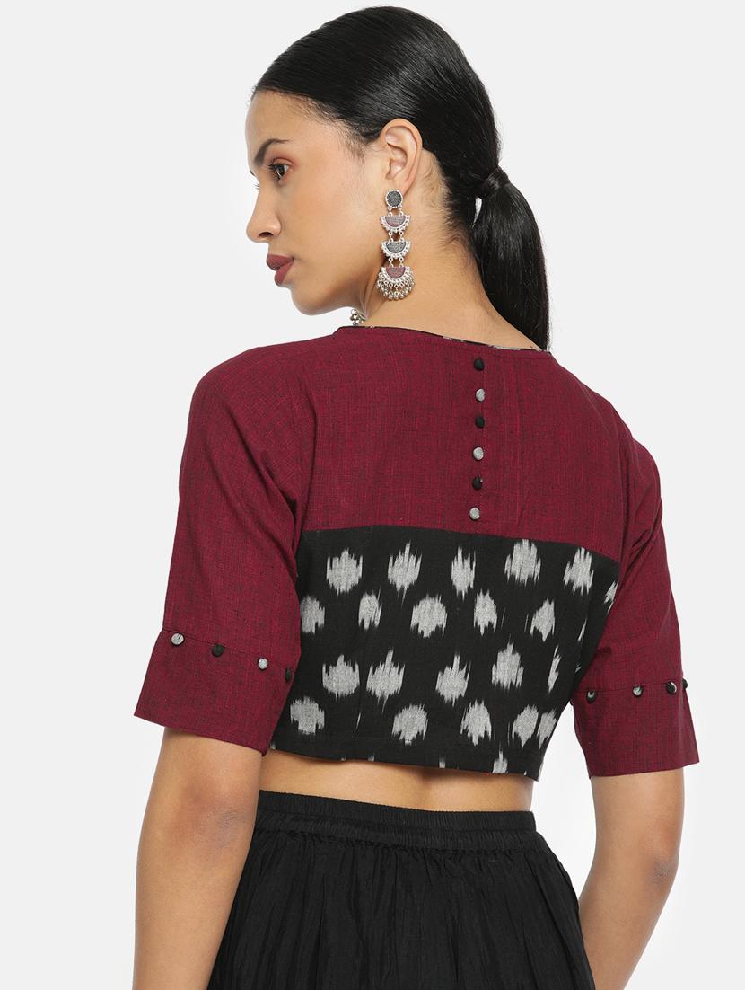 ikat printed blouse - 17462199 - Standard Image - 2