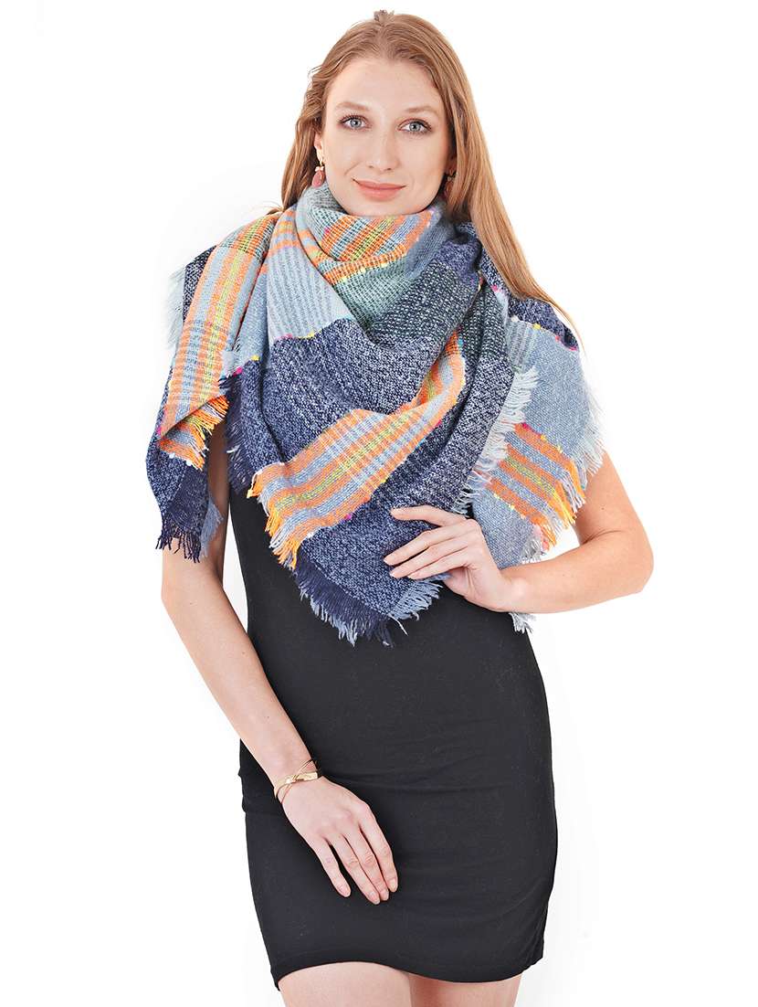 women's self design print stole