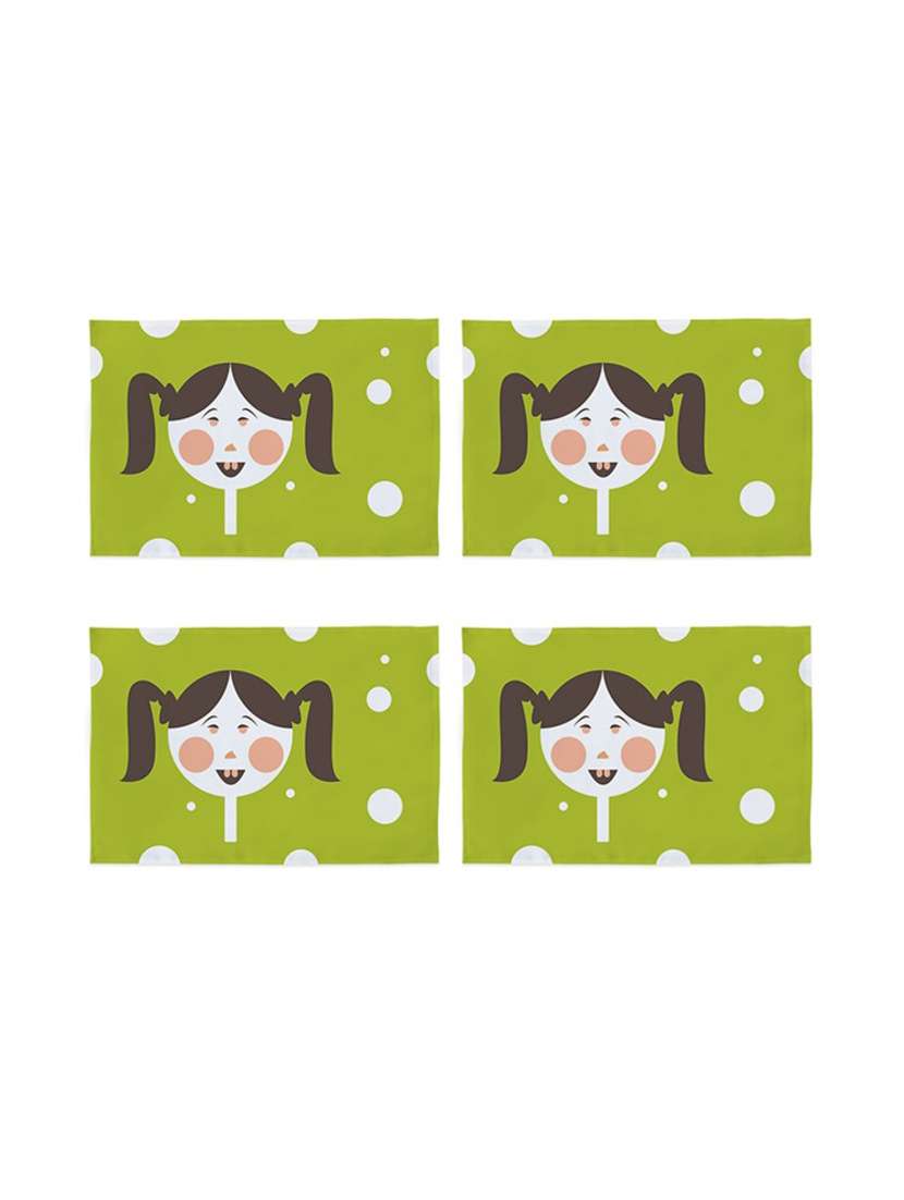  satin polyester dinning table placements set of 4 - 17463024 -  Zoom Image - 0