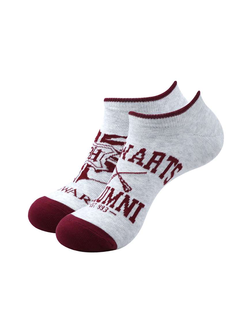 men pack of 2 printed ankle length sock