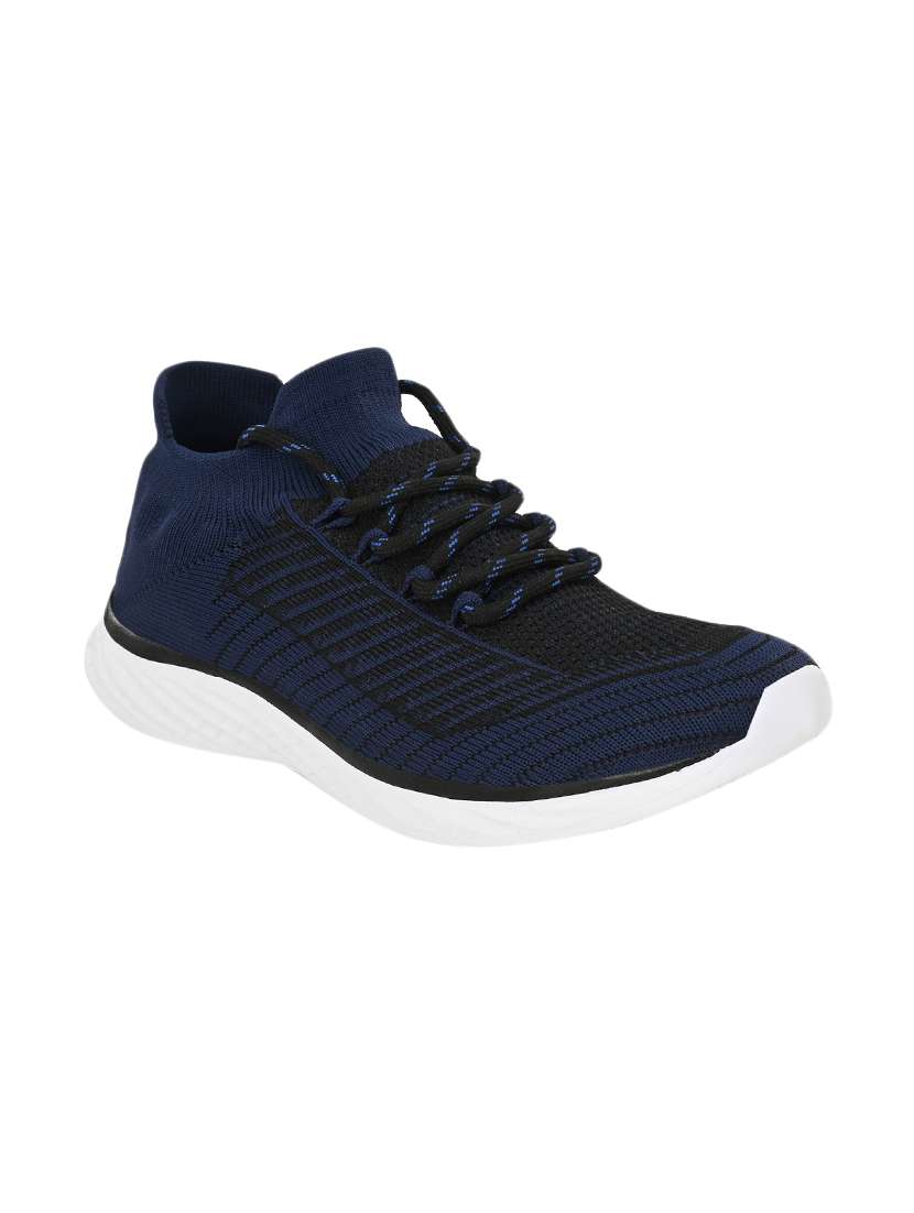 blue lace up  sport shoe