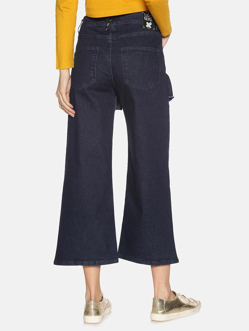 women's plain wide leg jeans - 17465188 - Standard Image - 2
