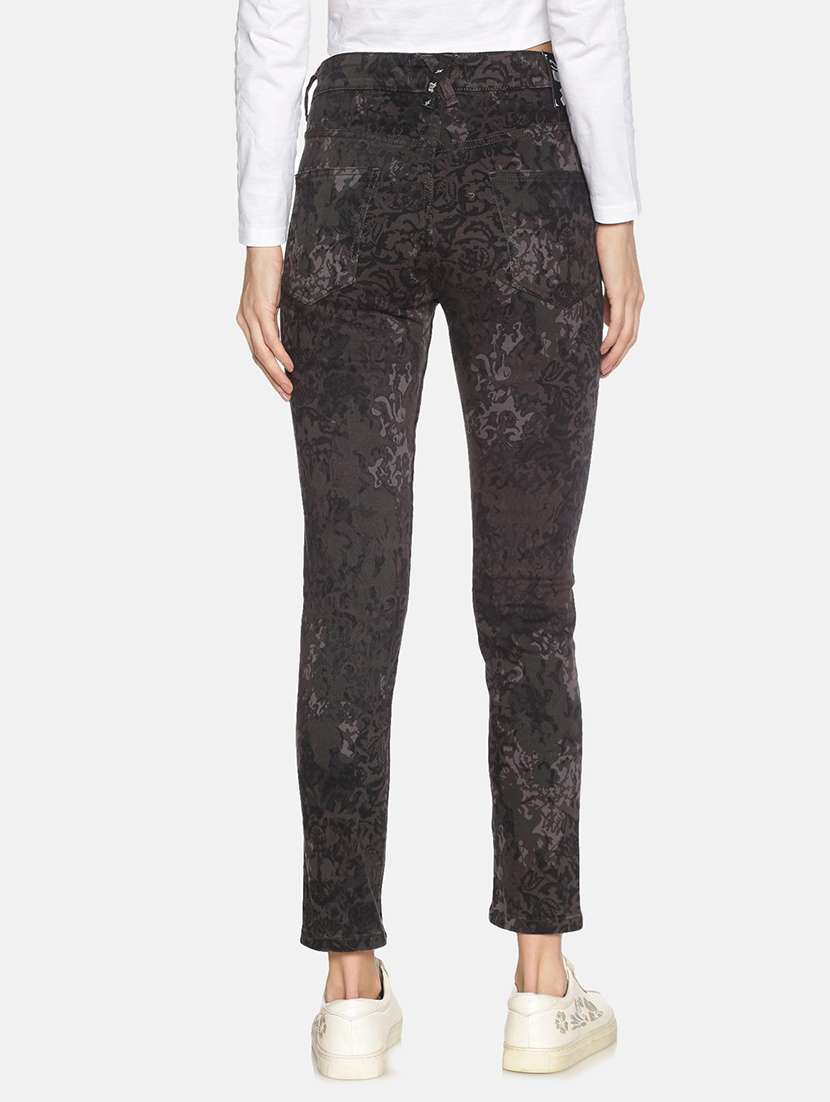 women's printed skinny fit jeans - 17465190 - Standard Image - 2