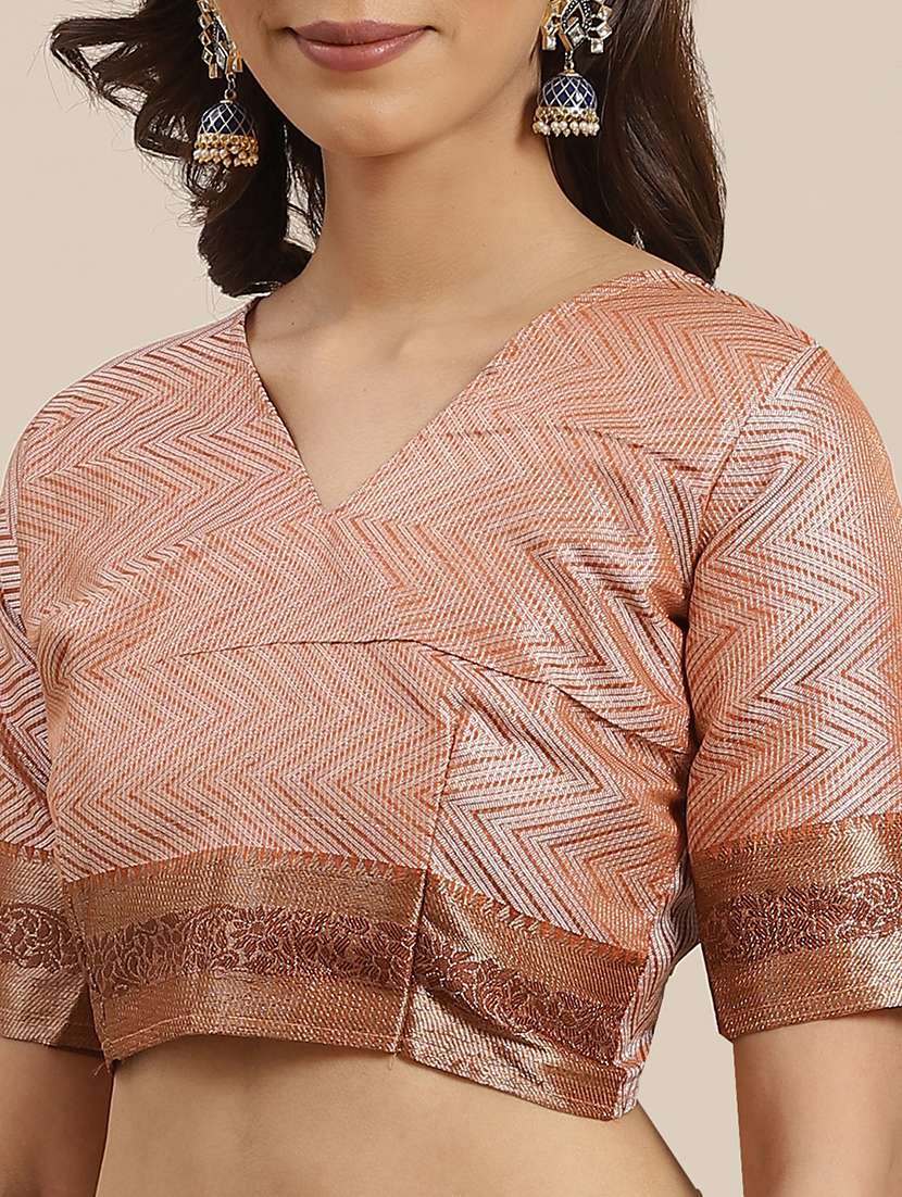 women self design bordered saree with blouse - 17465482 - Standard Image - 2