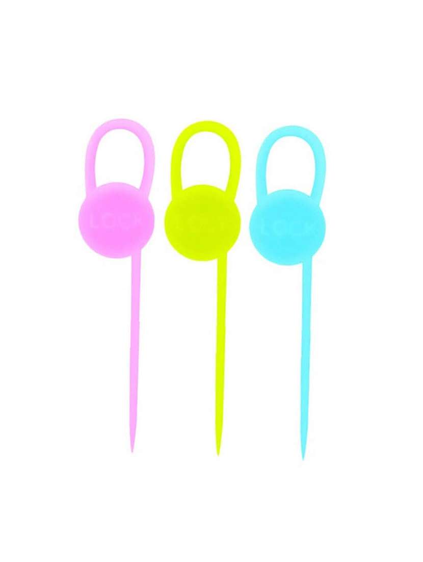 h'ent silicone cable lock seal storage ties kitchen tool pack of 6(set 18)