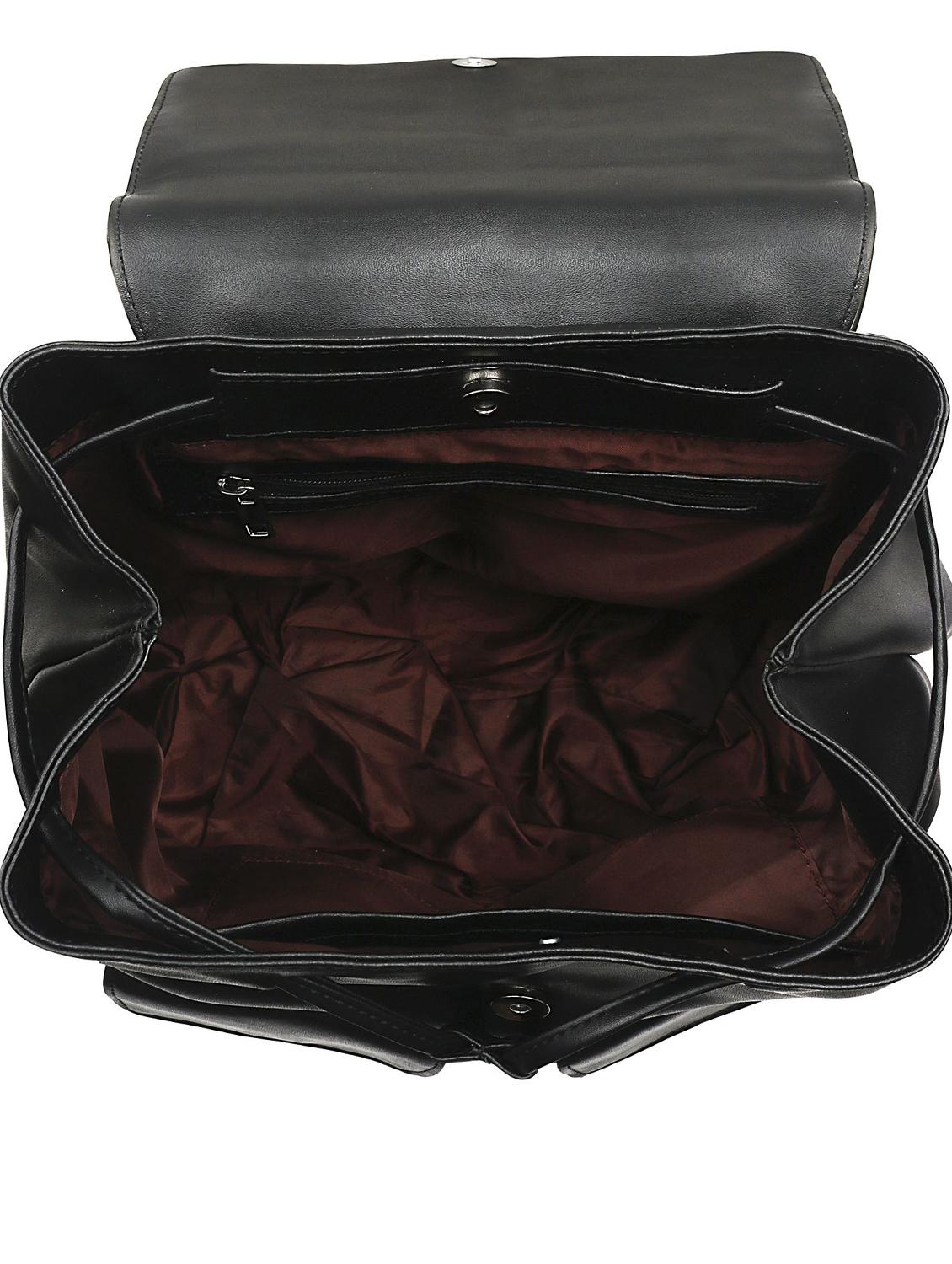 black leatherette (pu) regular backpack - 17466678 - Standard Image - 2