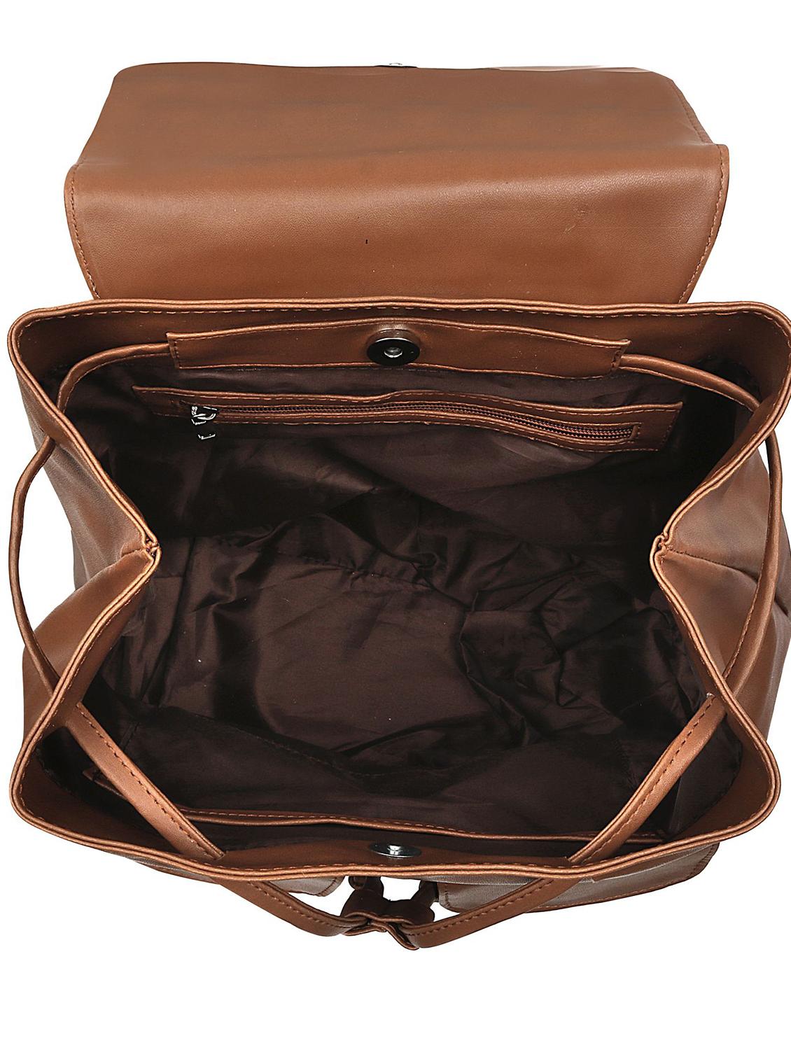 nude leatherette (pu) regular backpack - 17466679 - Standard Image - 2