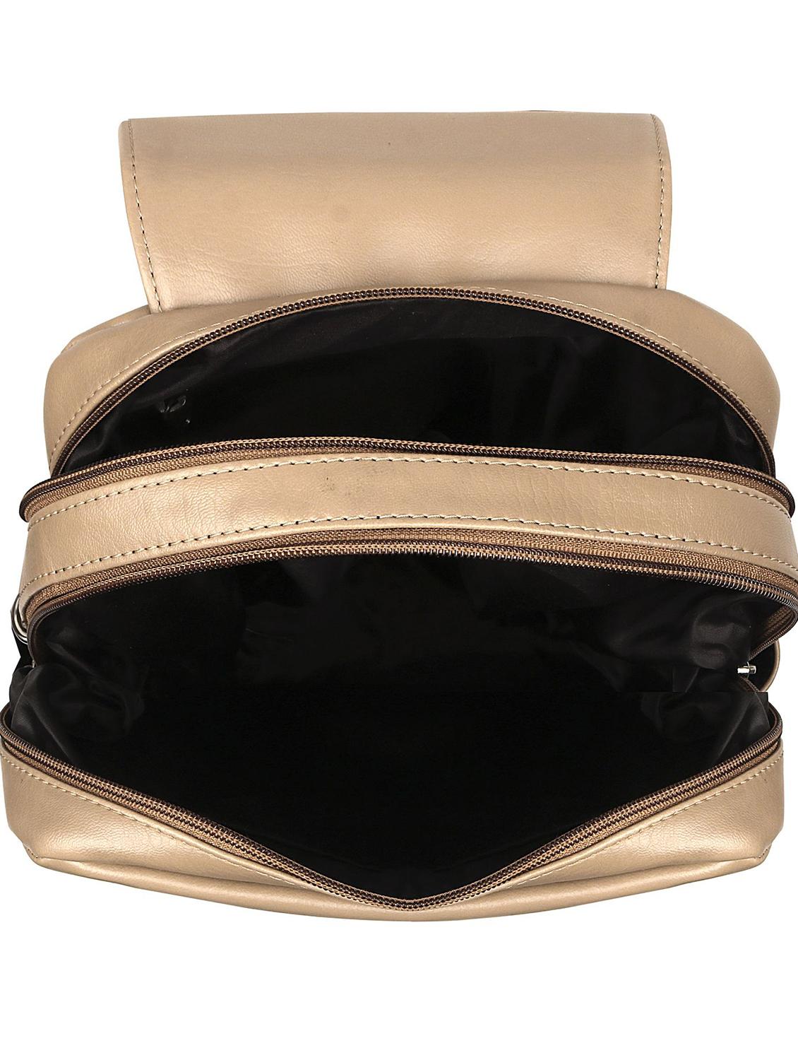 nude leatherette (pu) regular backpack - 17466681 - Standard Image - 2