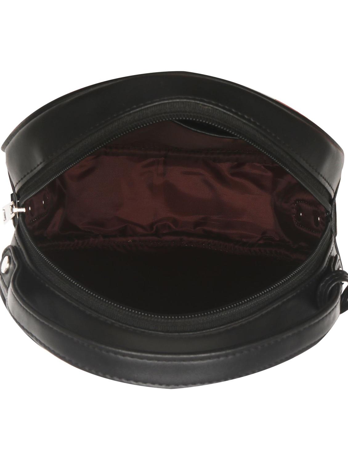 black leatherette (pu) sling bag - 17466764 - Standard Image - 2