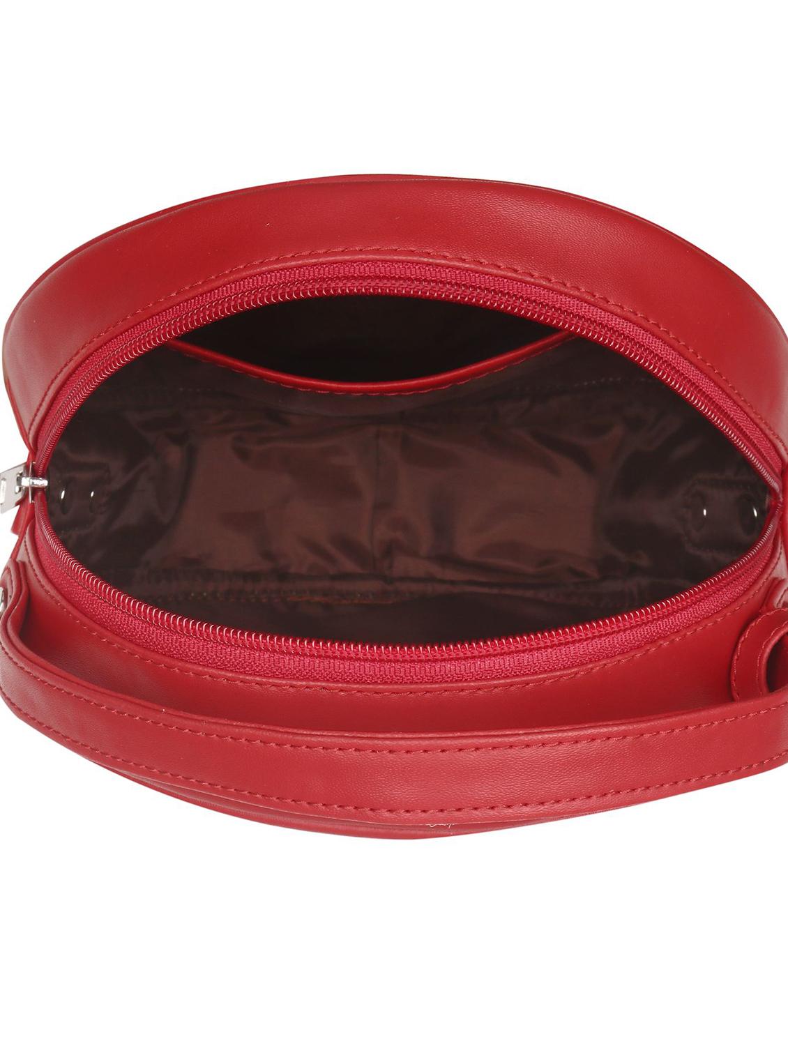 red leatherette (pu) sling bag - 17466766 - Standard Image - 2