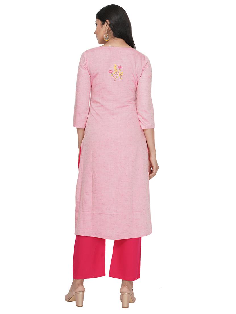 embroidered straight kurta - 17467001 - Standard Image - 2