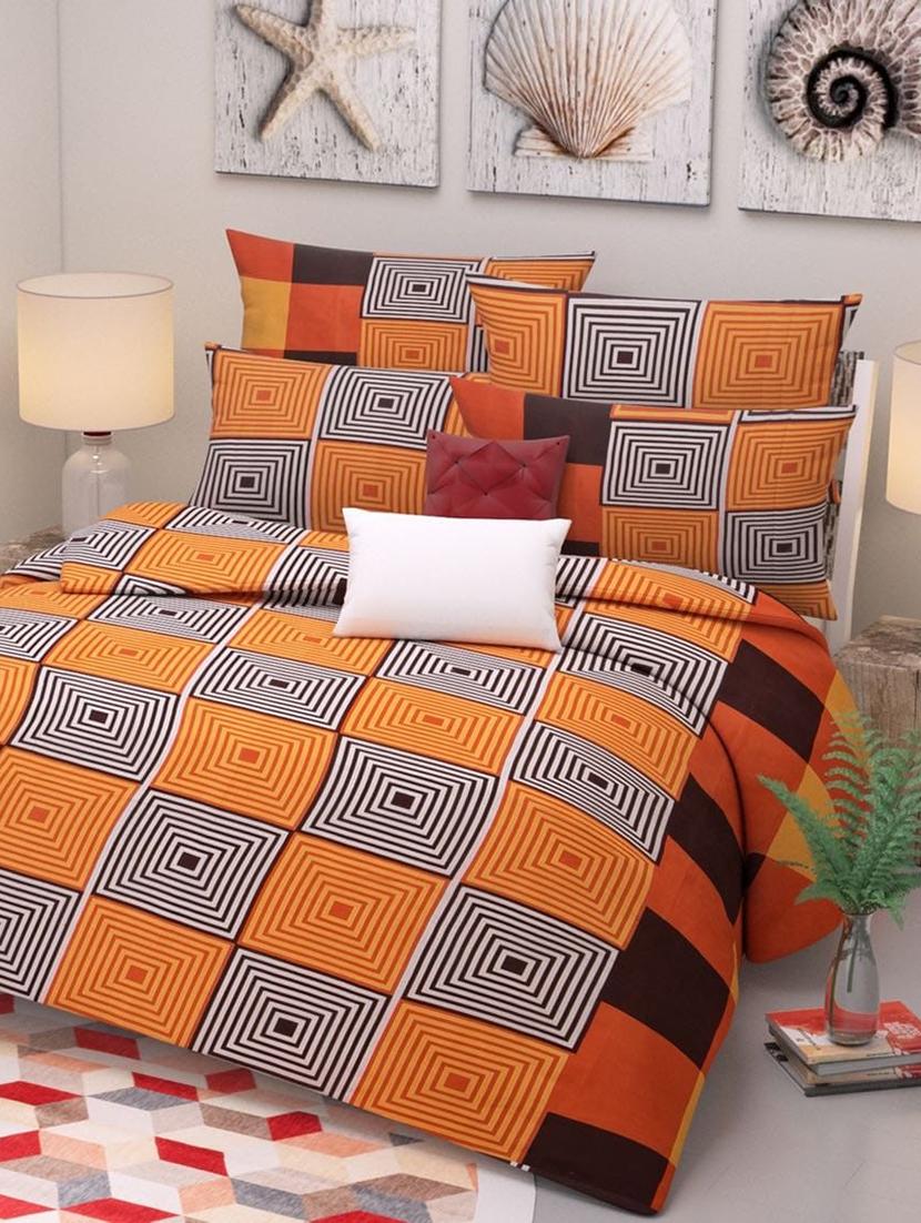 galce cotton double bedsheet with 2 pillow covers