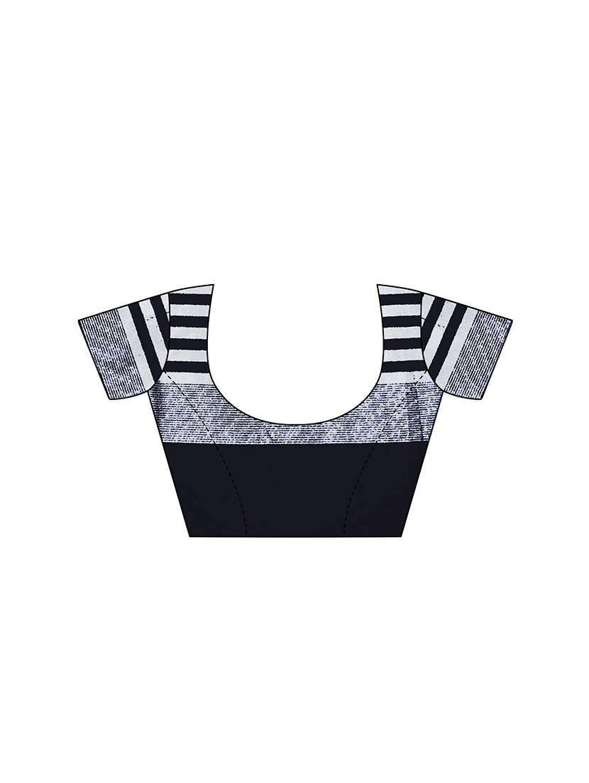 striped woven saree with blouse - 17470444 - Standard Image - 2