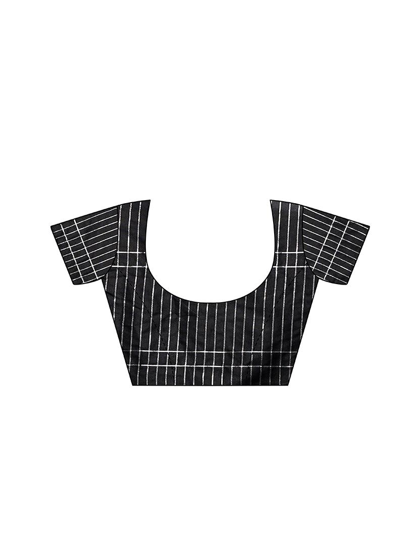 checkered woven saree - 17470451 - Standard Image - 2