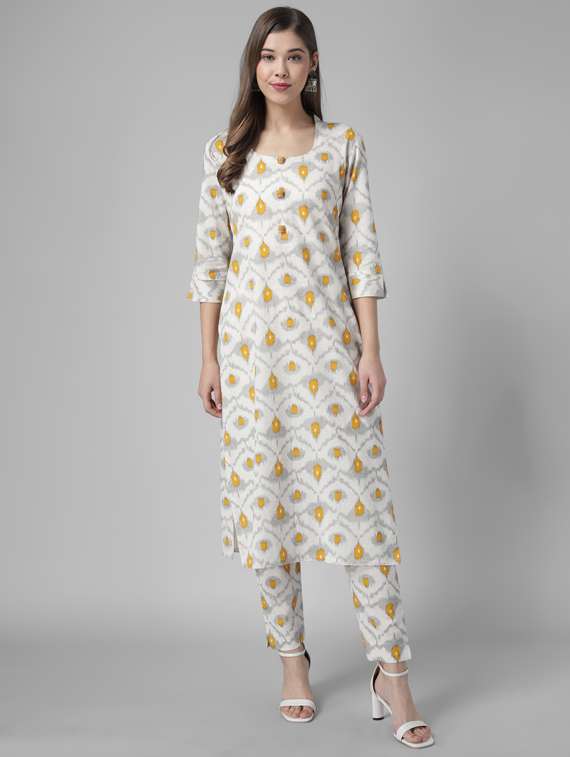 printed kurta pant set 