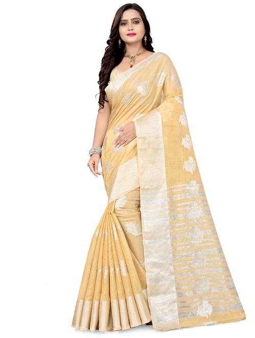 women floral bordered saree with blouse - 17470784 - Standard Image - 0
