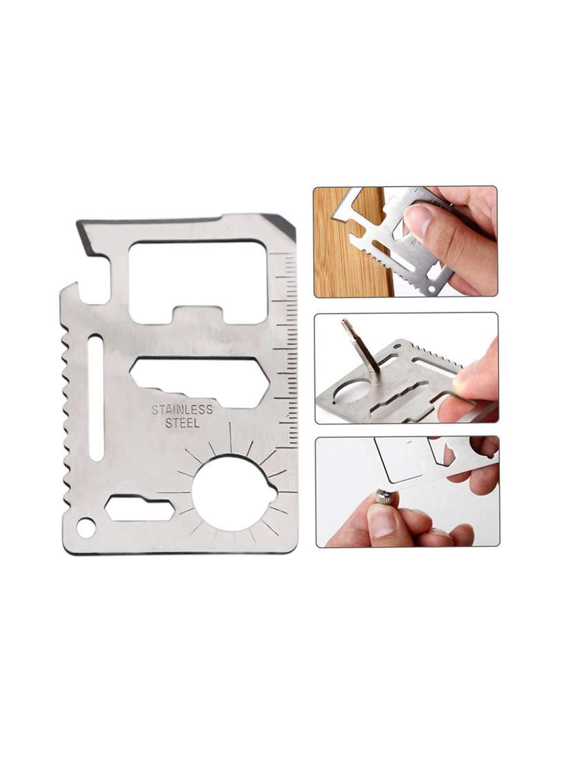 11 In 1 Credit Card Size Multi Tool 2 Pcs