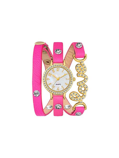 blue diamond studded love attractive bracelet watch for girls women watch analog watch - for girls - 17472048 -  Standard Image - 0