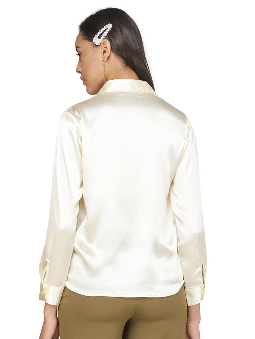 satin straight fit shirt - 17473148 - Standard Image - 2