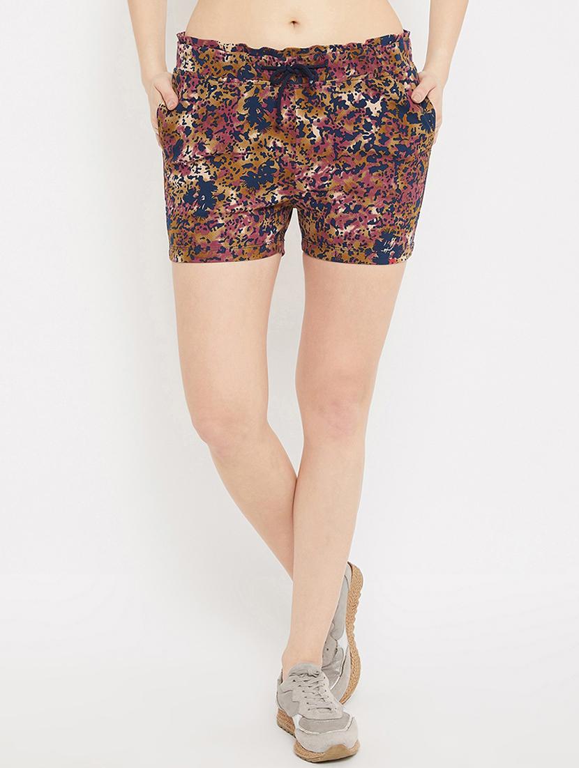 drawstring waist printed shorts - 17473928 - Zoom Image - 0