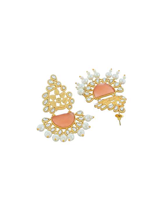 gold brass drop earring - 17474036 -  Standard Image - 2