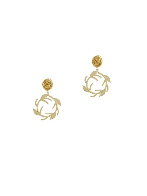 gold brass drop earring - 17474043 -  Standard Image - 0