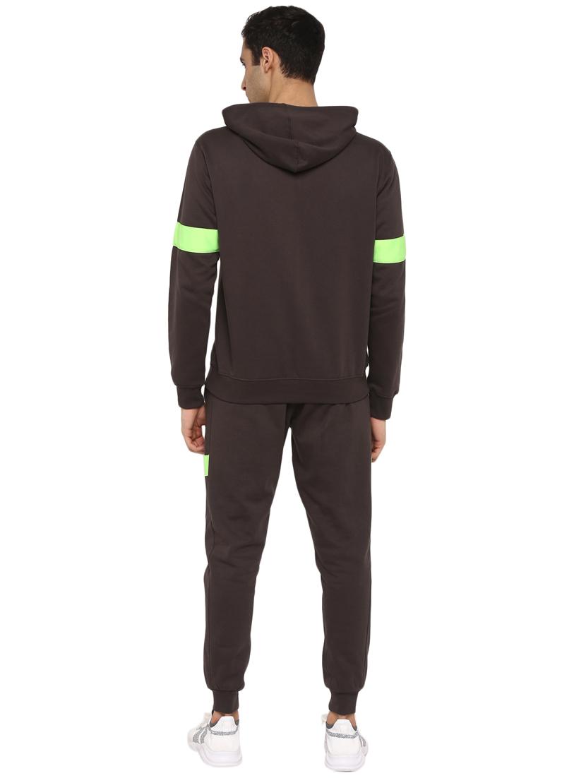 olive green printed track suit - 17474654 - Standard Image - 2