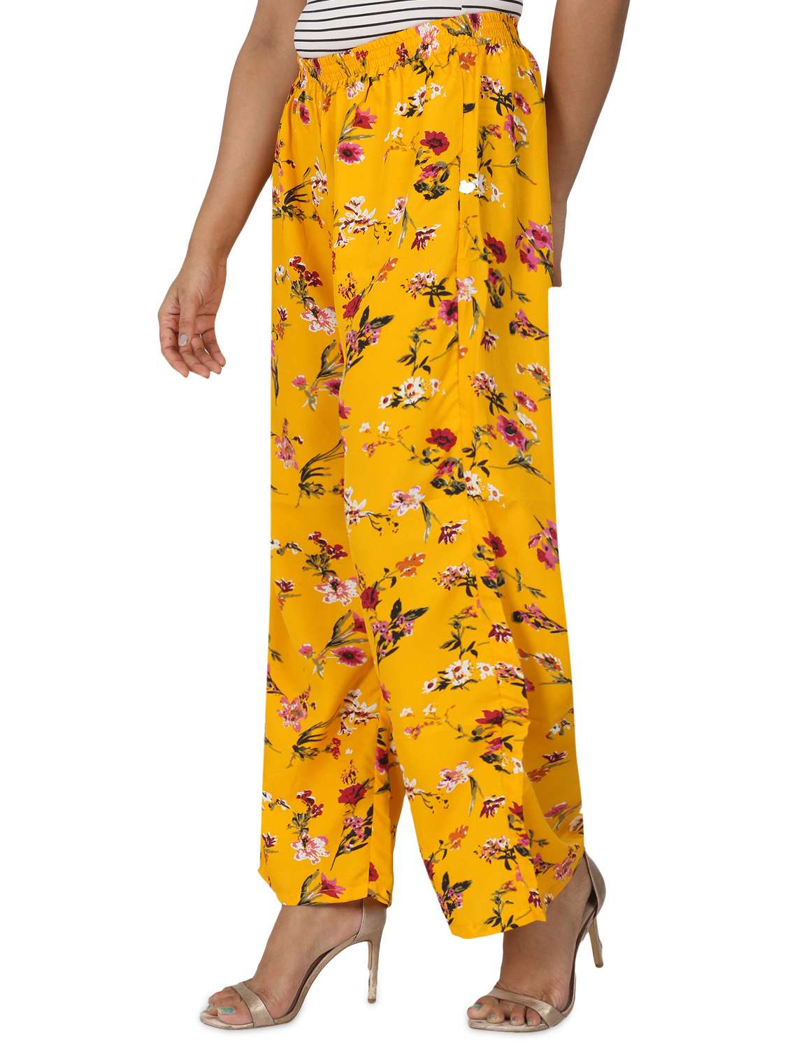 Mid Rise Floral Palazzo