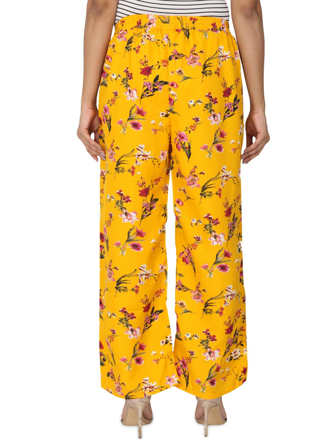 mid rise floral palazzo - 17475142 - Standard Image - 2
