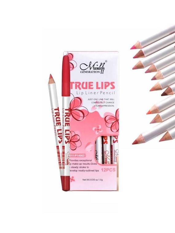 me now pack of 12 true lips set of 12 lip liner pencils - 17475145 - Zoom Image - 0