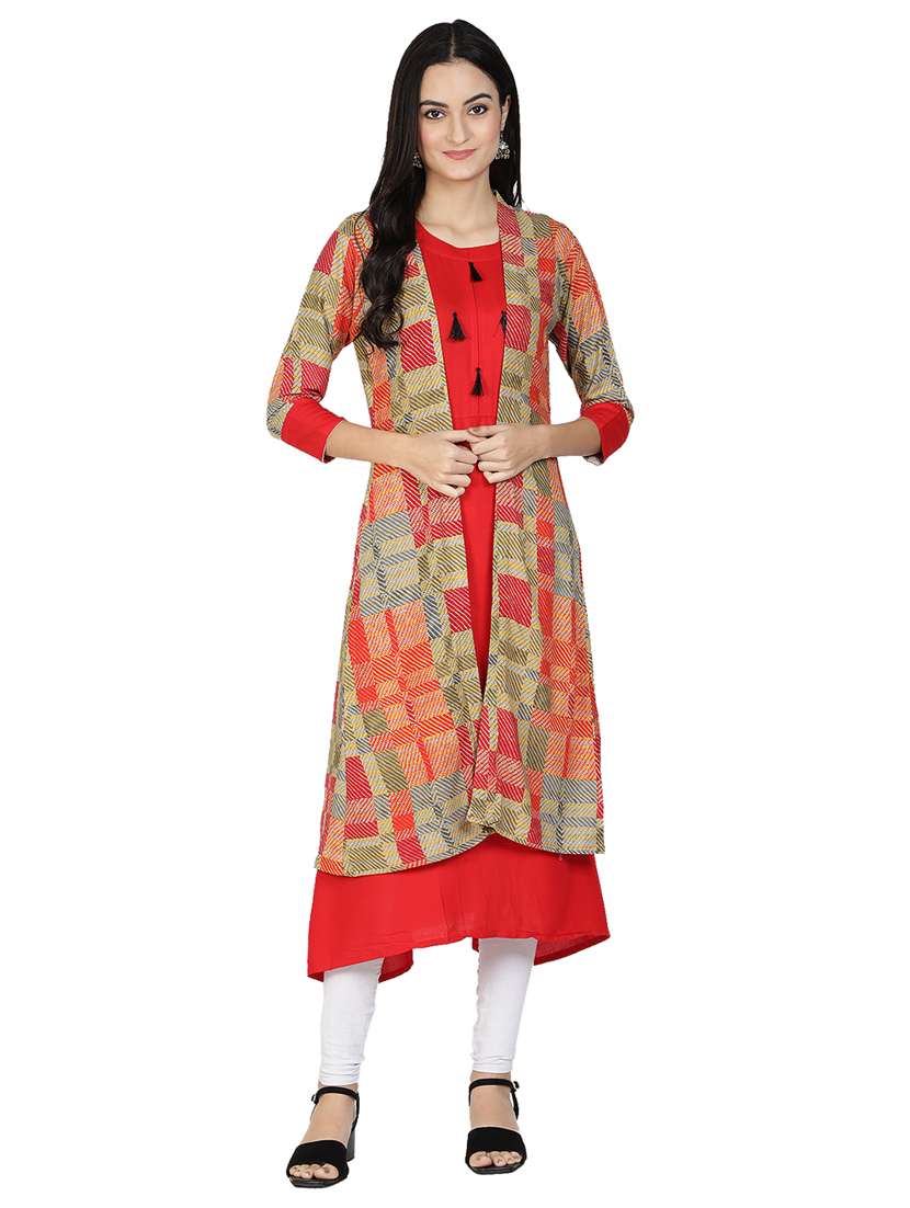 women's kurta with jacket kurta