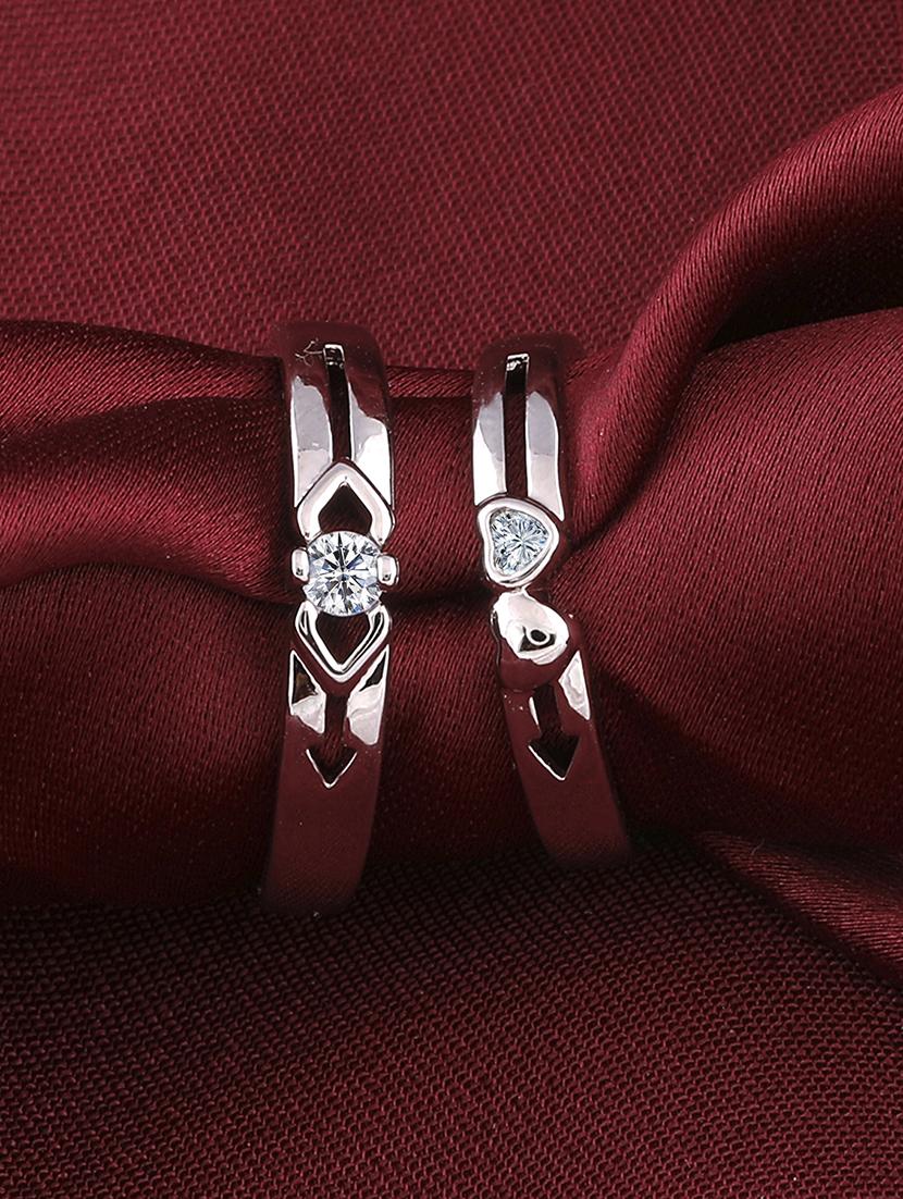 silver crystal combo ring - 17476406 - Zoom Image - 0