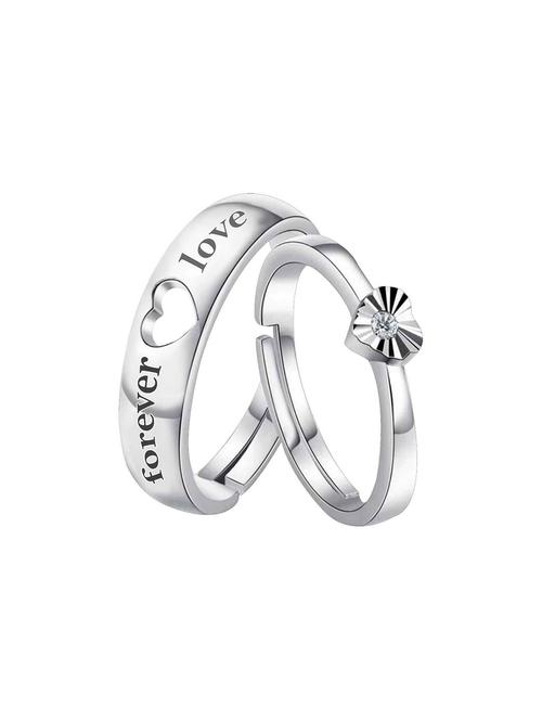 silver crystal combo ring - 17478141 - Standard Image - 0