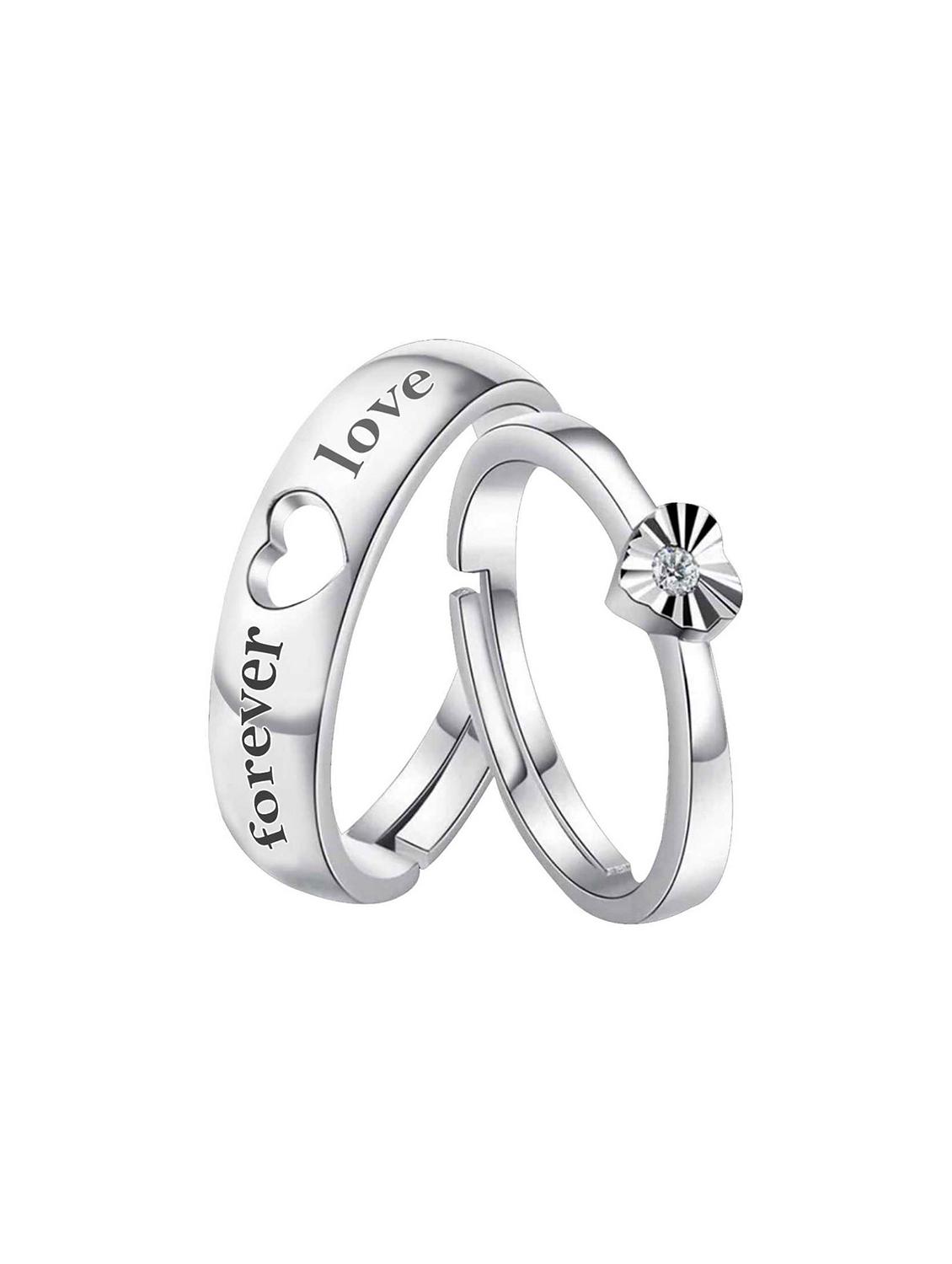 silver crystal combo ring - 17478141 - Zoom Image - 0