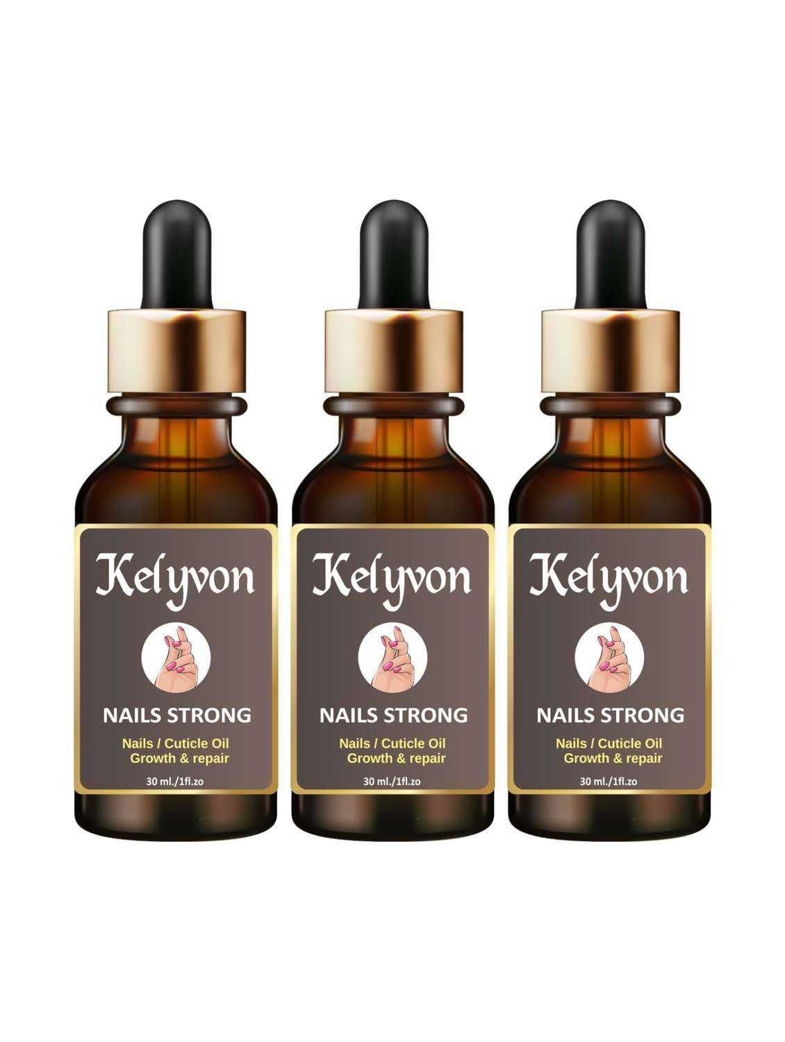  Premium Nail & Cuticle Growth Oil  For Nail Growth, Repair & Cuticle Care Combo (Pack Of 3)