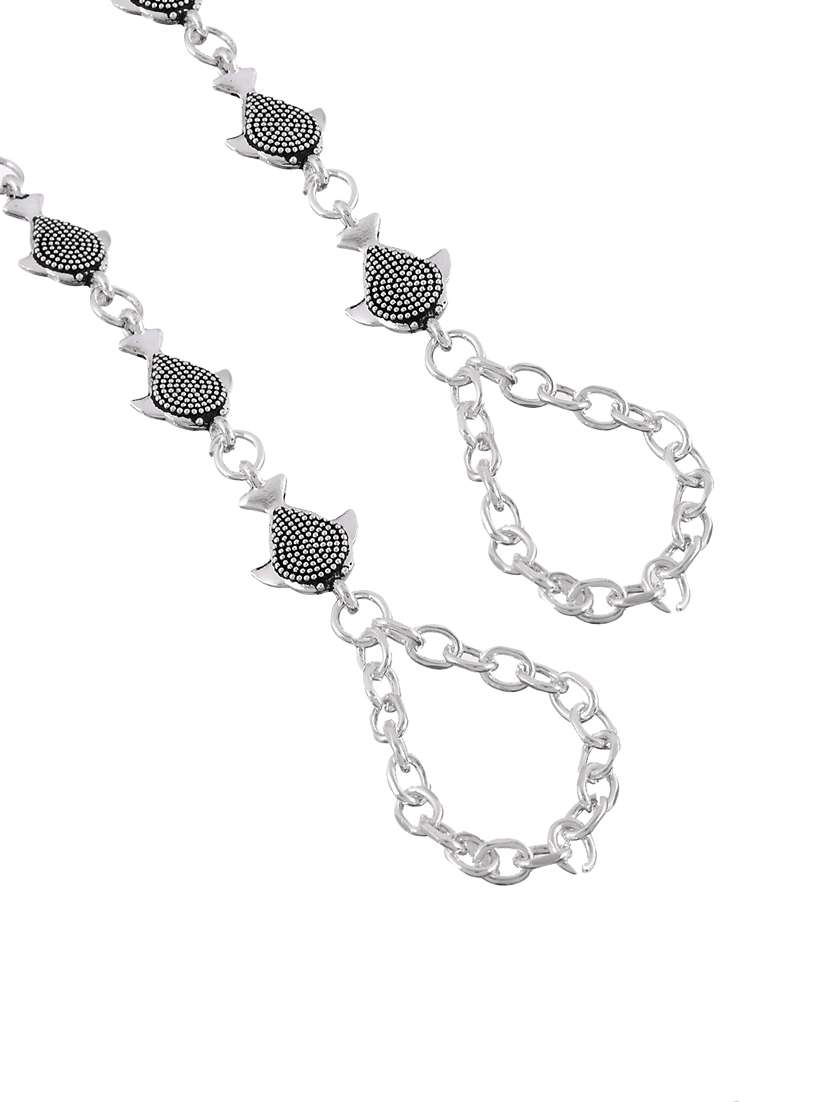 silver brass anklets and payal - 17482739 -  Standard Image - 2