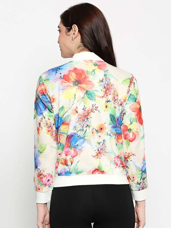 mandarin neck floral jacket  - 17482774 -  Standard Image - 2