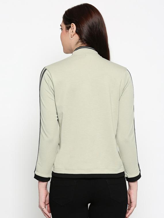 mandarin neck taped jacket - 17482779 - Standard Image - 2
