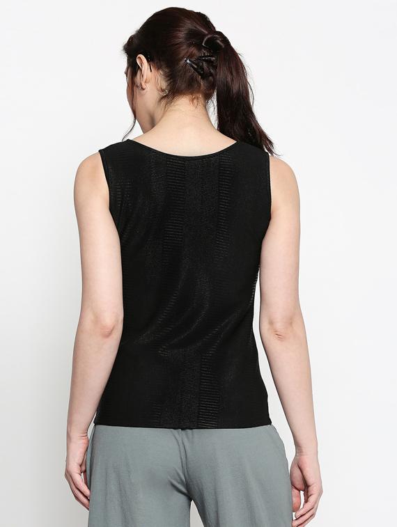 round neck solid top - 17483374 - Standard Image - 2