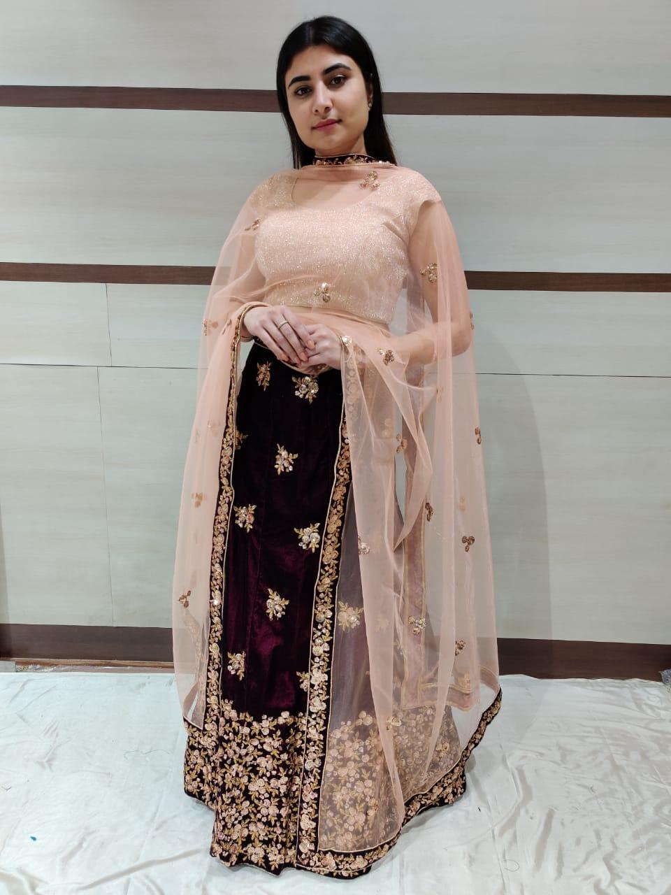 beautiful embroidered lehenga 
