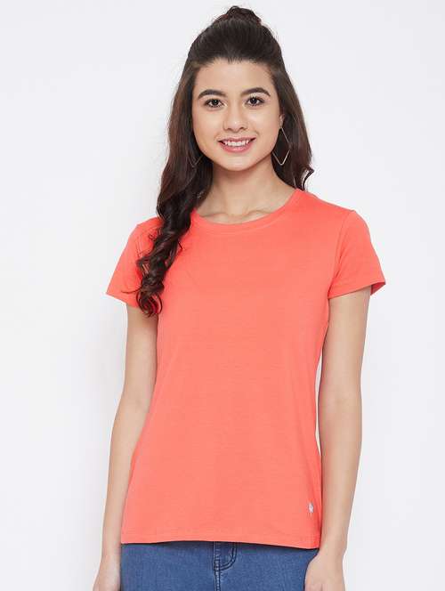 women's plain crew neck t-shirt - 17484752 - Standard Image - 0