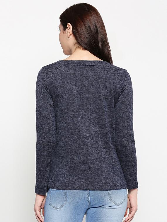v-neck melange tee - 17484808 - Standard Image - 2
