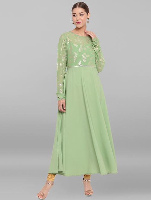 women's flared kurta - 17492514 - Standard Image - 0