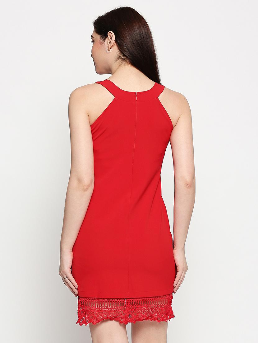 laced hem sheath dress - 17492560 - Standard Image - 2