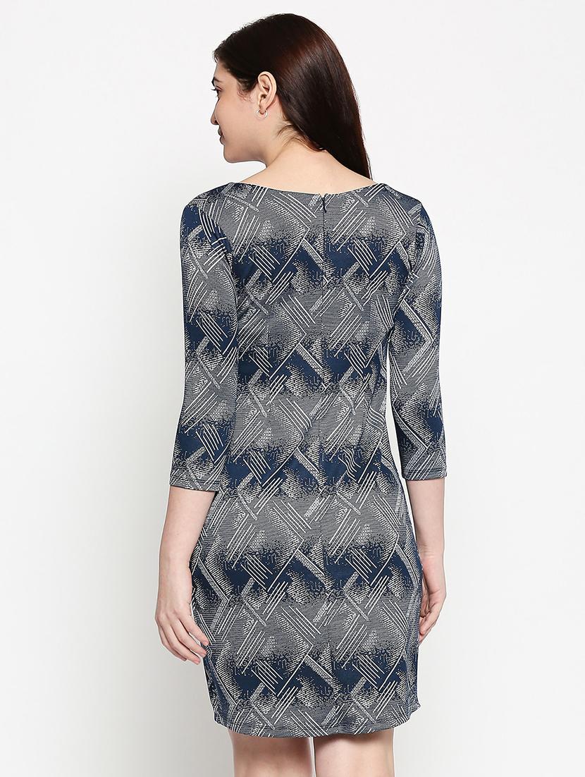 round neck abstract sheath dress - 17492561 - Standard Image - 2